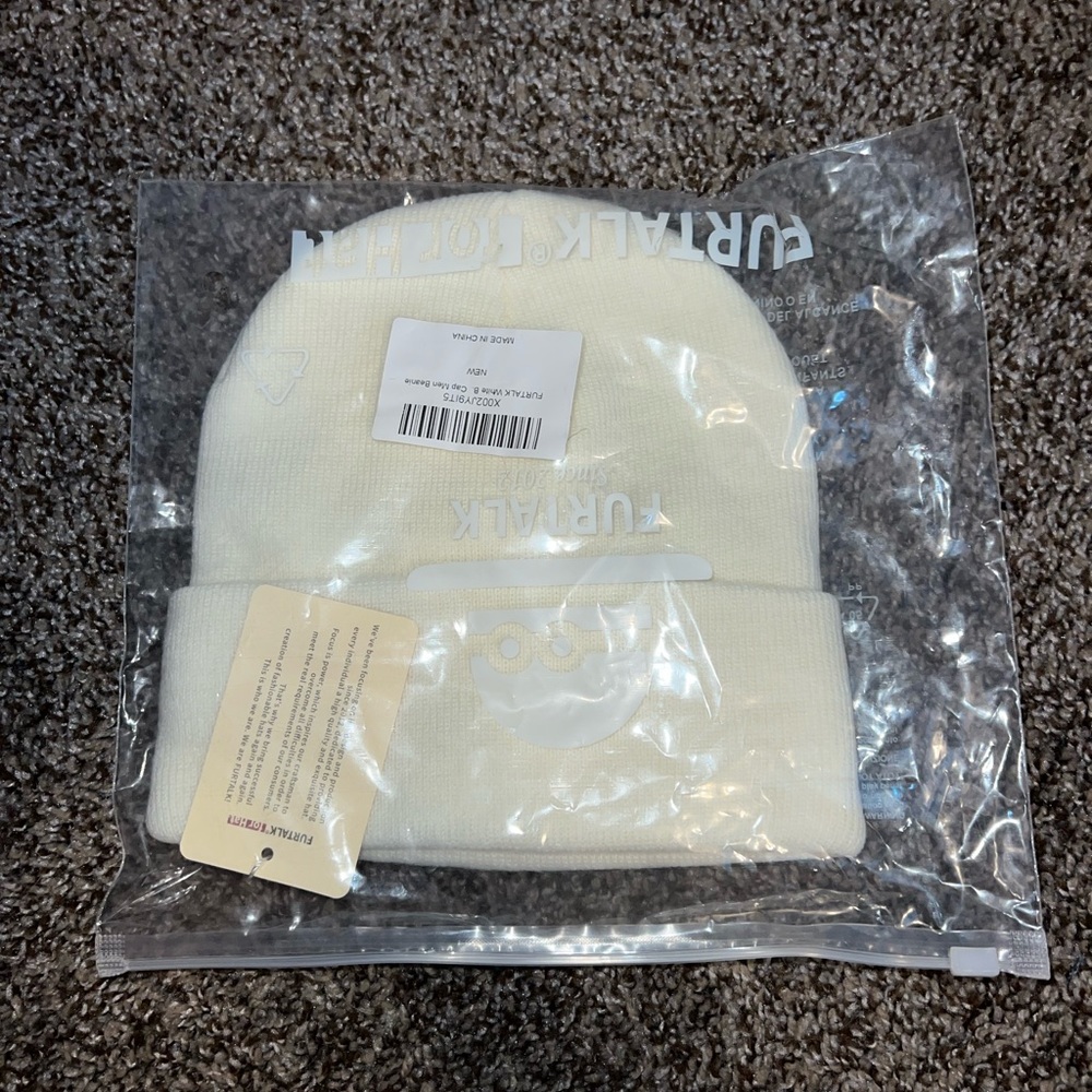 cream beanie